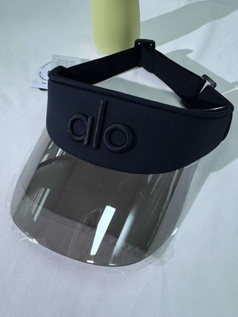 NWT Alo Yoga Airlift Solar Visor Black Tennis Golf Pickleball Sun Hat 😘😘